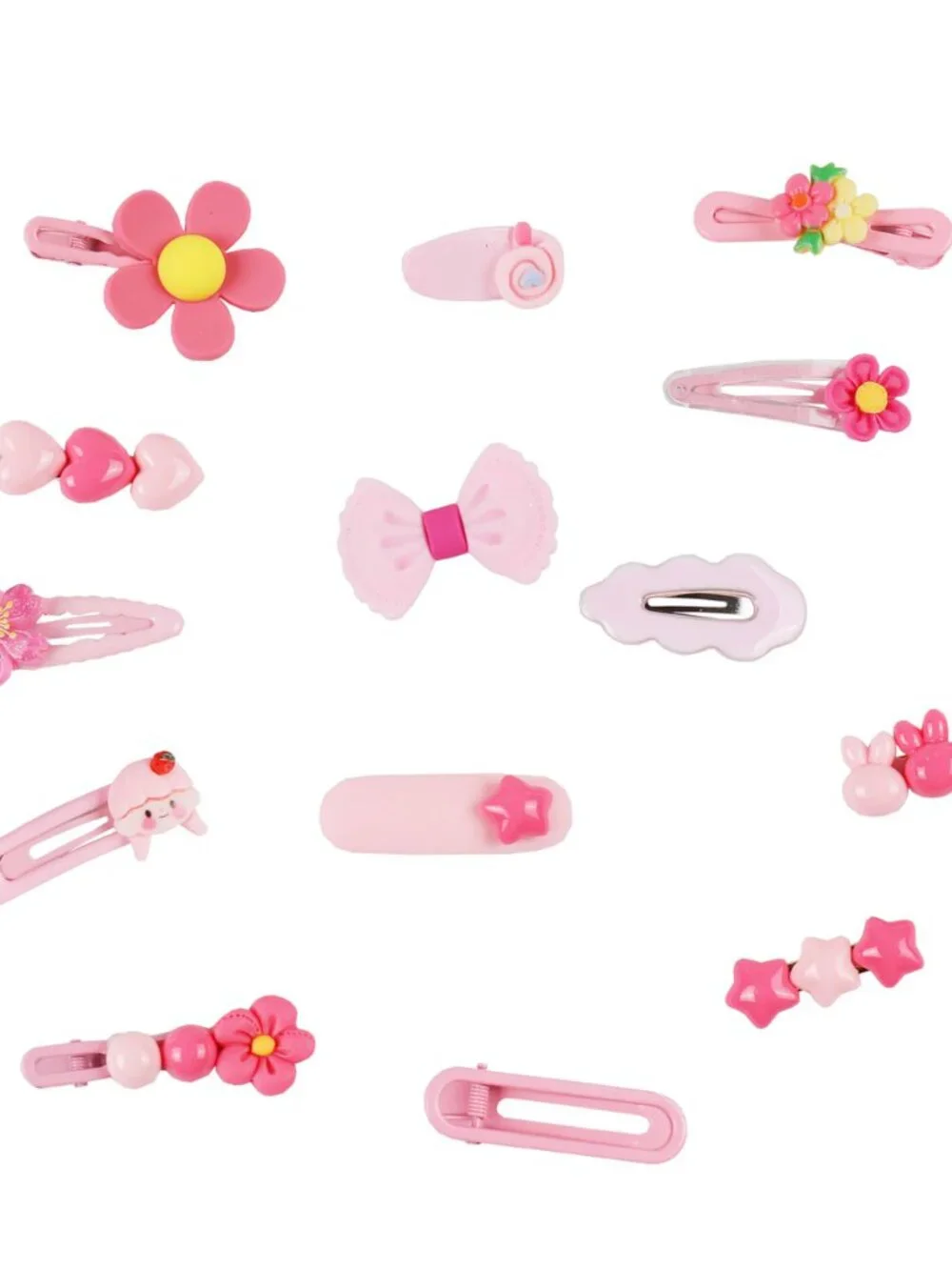 56PCS Girl Hair Clips Cute Hair Accessories for Kids Candy Color Hair Accessory